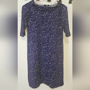 J Crew Collection Wool Short Sleeve Dress Blue-Purple Size XS